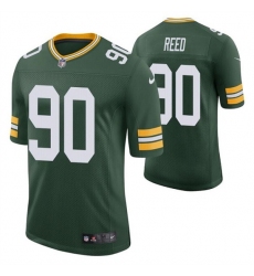 Men Green Bay Packers 90 Jarran Reed Green Stitched Football Jersey