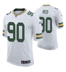 Men Green Bay Packers 90 Jarran Reed White Stitched Football Jersey