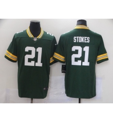 Men Nike Green Bay Packers 21 Eric Stokes  Green 2021 Vapor Untouchable Stitched Jersey