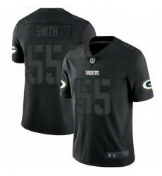 Men Nike Green Bay Packers 55 Za'Darius Smith Black Impact Limited Jersey