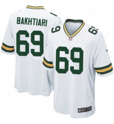 Men Nike Green Bay Packers 69 David Bakhtiari Game White NFL Jersey