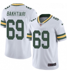 Men Nike Green Bay Packers 69 David Bakhtiari White Vapor Untouchable Limited Player NFL Jersey