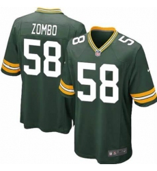Men Nike Green Bay Packers Frank Zombo Green 58 Vapor Untouchable Limited Player NFL Jersey