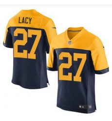New Green Bay Packers #27 Eddie Lacy Navy Blue Alternate Men Stitched NFL New Elite Jersey