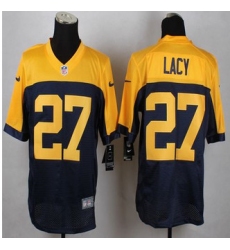 New Green Bay Packers #27 Eddie Lacy Navy Blue Alternate Mens Stitched NFL New Elite Jersey