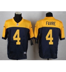 New Green Bay Packers #4 Favre Blue Alternate Mens Stitched NFL New Elite Jersey
