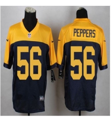 New Green Bay Packers #56 Julius Peppers Navy Blue Alternate Mens Stitched NFL New Elite Jersey