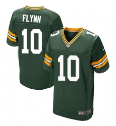 Nike Green Bay Packers #10 Matt Flynn Mens Elite Green Jerseys