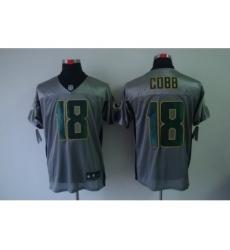 Nike Green Bay Packers 18 Randall Cobb Grey Elite Shadow NFL Jersey