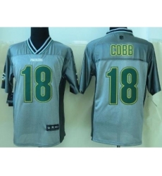 Nike Green Bay Packers 18 Randall Cobb Grey Elite Vapor NFL Jersey