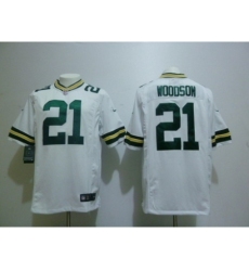 Nike Green Bay Packers 21 Charles Woodson Game White NFL Jersey