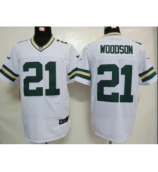 Nike Green Bay Packers 21 Charles Woodson white Elite NFL Jersey