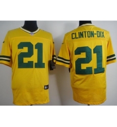 Nike Green Bay Packers 21 Ha Ha Clinton-Dix Yellow Elite NFL Jersey
