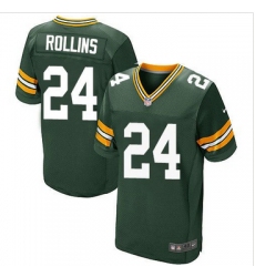 Nike Green Bay Packers #24 Quinten Rollins Green Team Color Mens Stitched NFL Elite Jersey