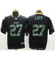 Nike Green Bay Packers 27 Eddie Lacy Black Elite Camo Fashion NFL Jersey