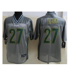 Nike Green Bay Packers 27 Eddie Lacy Grey Elite Vapor NFL Jersey