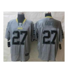 Nike Green Bay Packers 27 Eddie Lacy Grey Elite lights out NFL Jersey