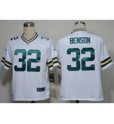 Nike Green Bay Packers 32 Cedric Benson White Game NFL Jersey