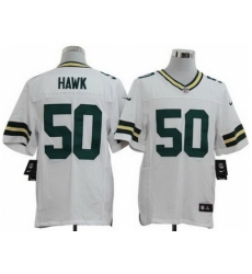 Nike Green Bay Packers 50 A.J. Hawk White Elite Nike Jersey