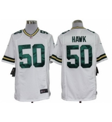 Nike Green Bay Packers 50 A.J. Hawk White Game NFL Jersey