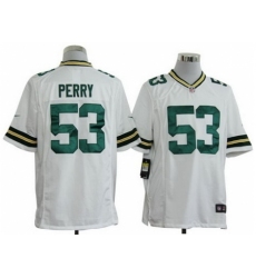 Nike Green Bay Packers 53 Nick Perry White Game NFL Jersey