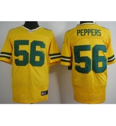 Nike Green Bay Packers 56 Julius Peppers Yellow Elite NFL Jersey