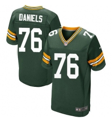 Nike Green Bay Packers #76 Mike Daniels Green Team Color Men 27s Stitched NFL Elite Jersey
