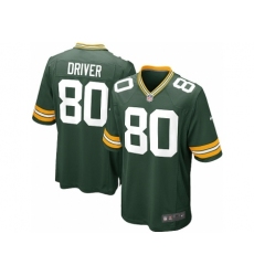 Nike Green Bay Packers 80 Donald Driver Green Game NFL Jersey