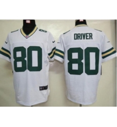 Nike Green Bay Packers 80 Donald Driver white Elite NFL Jersey
