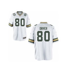Nike Green Bay Packers 80 Donald Driver white Game NFL Jersey