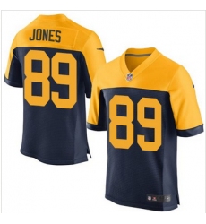 Nike Green Bay Packers #89 James Jones Navy Blue Alternate Mens Stitched NFL New Elite Jersey