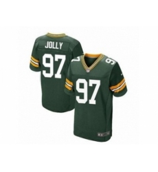 Nike Green bay packers 97 Johnny Jolly green Elite NFL Jersey