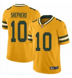 Nike Packers 10 Darrius Shepherd Gold Men Stitched NFL Limited Inverted Legend Jersey