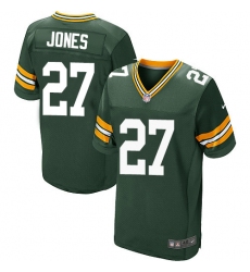 Nike Packers #27 Josh Jones Green Team Color Mens Stitched NFL Elite Jersey