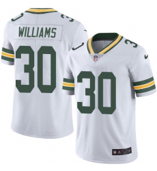 Nike Packers #30 Jamaal Williams White Mens Stitched NFL Vapor Untouchable Limited Jersey