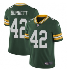Nike Packers #42 Morgan Burnett Green Team Color Mens Stitched NFL Vapor Untouchable Limited Jersey