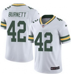Nike Packers #42 Morgan Burnett White Mens Stitched NFL Limited Rush Jersey