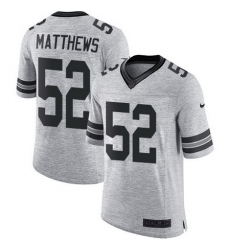 Nike Packers #52 Clay Matthews Gray Mens Stitched NFL Limited Gridiron Gray II Jersey