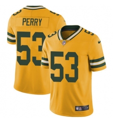 Nike Packers #53 Nick Perry Yellow Mens Stitched NFL Limited Rush Jersey
