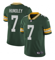 Nike Packers #7 Brett Hundley Green Team Color Mens Vapor Untouchable Limited Player NFL Jersey