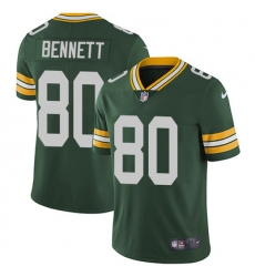 Nike Packers #80 Martellus Bennett Green Team Color Mens Stitched NFL Vapor Untouchable Limited Jersey