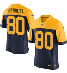 Nike Packers #80 Martellus Bennett Navy Blue Alternate Mens Stitched NFL New Elite Jersey