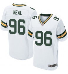 Nike Packers #96 Mike Neal White Mens Stitched NFL Elite Jersey