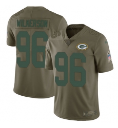 Nike Packers #96 Muhammad Wilkerson Olive Mens Stitched NFL Limited 2017 Salute To Service Jersey