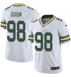 Nike Packers #98 Letroy Guion White Mens Stitched NFL Limited Rush Jersey