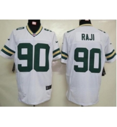 Nike green bay packers 90 B.J. Raji white Elite NFL Jersey