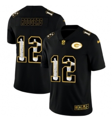 Packers 12 Aaron Rodgers Black Jesus Faith Edition Limited Jersey