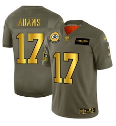 Packers 17 Davante Adams Camo Gold Men Stitched Football Limited 2019 Salute To Service Jersey