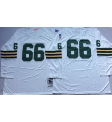 Packers 66 Ray Nitschke White Throwback Jersey