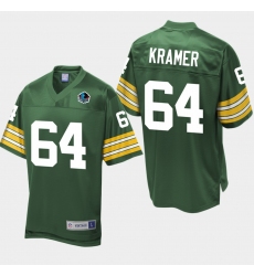 mens packers jerry kramer green hall of fame pro line jersey